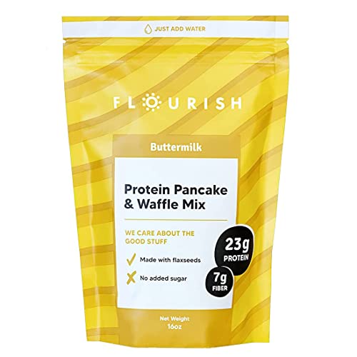 Flourish - Protein Pancake & Waffle Mix, Buttermilk, 16oz