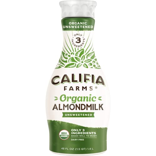 Califia Farms - Organic Unsweetened Almond Milk, 48 Oz