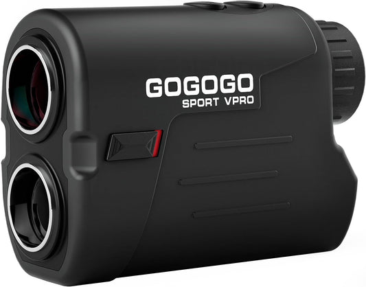 Gogogo Sport Vpro Laser Golf/Hunting Rangefinder, 6X Magnification Clear View 650/1200 Yards Laser Range Finder